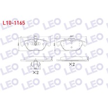Otoco Mercedes C Serisi (W204) C 180 2007-2014 / C 200 Cdı 2007-2014 Arka Fren Balatası