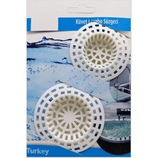 Burçin 2'li Evye Lavabo Süzgeci Plastik Küvet Lavoba Süzgeç 1410
