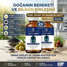Herbal 2 Şişe Prostabor Procaps Bor Forte Erkek Destek Damla - 2X50ML - Mix Kabak Çekirdeği Yağı Karışımı Prosta.tbor