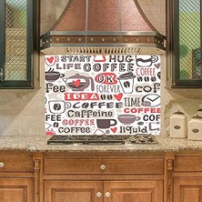 Mutfak Duvar Tezgah Arası Ocak Arkası Kaplama Idea Coffee