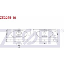 Otoco Ford Fiesta Iıı 1.1 1989-1995 / Fiesta Iıı 1.4 1989-1995 Ön Fren Balatası