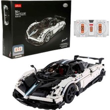Rastar 1:18 Pagani Huayra Bc Beyaz USB Şarjlı Uzaktan Kumandalı Model Araba Yapım Seti 2902 Parça