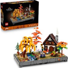 LEGO Icons Sonbahar Bağ Evi Bahçesi 11372 – Yetişkinler Için Mevsimlik Çiçekler Içeren Yaratıcı Model Yapım Seti (1102 Parça)