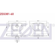 Otoco Bmw 5 Serisi (E60) 525 I 2003-2010 / (E60) 520 D 2003-2010 Arka Fren Balatası