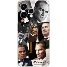TechTree Oppo Reno 15 - Reno 15F Uyumlu Atatürk Minnet Baskılı Silikon Kılıf