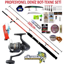 Oslo Okuma Revenger Rv-55 165cm 100-250gr Kendo Holiday Boat Profesyonel Tekne ve Bot Olta Takımı Seti