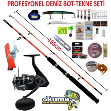 Oslo Okuma Wave Power 6000 165cm 100-250gr Kendo Holiday Boat Profesyonel Deniz Tekne ve Bot Olta Takımı Seti