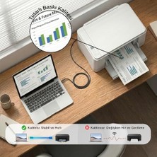 Type-C + Micro USB To Usb-B Yazıcı/mıdı Bağlantı Kablosu (1 Metre) - Printer, Tarayıcı, Mıdı Klavye, Ses Kartı, Dijital - Dj ve Müzik Ekipmanları Uyumlu