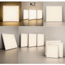 K2 10 Adet 40 Wat 60x60 LED PANEL3200K Gün Işığı SIVA ALTI  LED Driver dahil