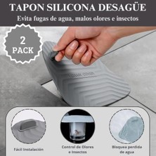 Omilife Koku ve Böcek Önleyici Gider Kapağı, Silikon Drenaj Tıkacı, Gider Koruyucu Tıpa, Banyo, Mutfak, Balkon, Lavabo Için Uyumlu Su Sızdırmaz Gider Tıkacı 15 * 15 cm Siyah