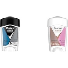 Rexona Men Clinical Protection Erkek Clean Scent 3x Güçlü Koruma 45 ml X1 + Rexona Clinical Protection Kadın Confidence 45 ml X1