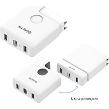 MacBook Uyumlu USB Çoklayıcı Usb-C Hub ve Şarj Adaptörü Silikon Koruyucu Kılıf | 87W ve 96W Usb-C Adaptör Uyumlu | MacBook Pro Usb-C Modeller