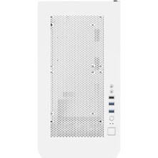 Montech Aır 100 Argb Micro-Atx Tower, Dört Argb Fanlı Önceden Kurulmuş, Ultra Minimalist Tasarım, Ince Mesh Ön Panel, Yüksek Hava Akışı, Benzersiz Yan Döner Temperli Cam, Beyaz