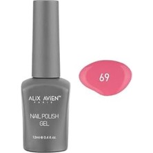 Koyu Bej Pembe Kalıcı Oje 69-Yoğun Renk Veren Jel Oje 12 Ml-Nail Uv Gel Polish 69