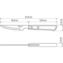 21109/694 Biftek Bıçak Khv 10 cm 6'lı Blister
