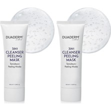 Duaderm 3'ü 1 Arada Cilt Temizleyici Peeling Maske, Gözenek Sıkılaştırıcı, 100 ml (2 Paketi)