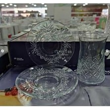 Heybeli Model 12 Parça Çay Bardağı Takımı 6 Kişilik