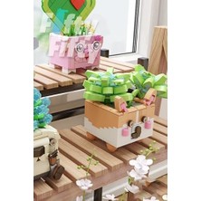 Panlos Mini Potted Plant Serisi Tilki Figürü 336 Parça Oyuncak Yapım Seti -FFP655016