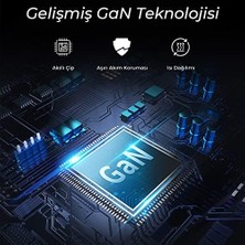 Bix BX65GD Gan 65W Pd LED Göstergeli 2*type-C & 1*usb-A Girişli Gelişmiş Şarj Teknolojisine Sahip Şarj Adaptörü