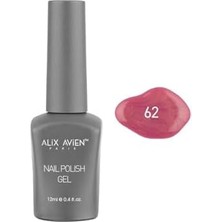 Işıltılı Koyu Pembe Kalıcı Oje 62-Yoğun Renk Veren Jel Oje 12 Ml-Nail Uv Gel Polish 62