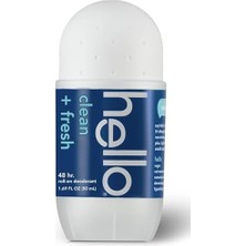 Hello Clean + Fresh Roll-On Deodorant 50ML