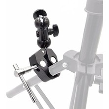 Dual Ball Heads Arm + Super Clamp Kelepçe