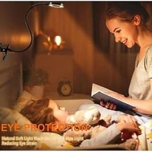 9 Mod LED Çok Fonksiyonlu Akrobat Masa Lambası Şiddeti Ayarlanabilir 3 Farklı Işık Rengi USB Girişli Siyah 11 x 50