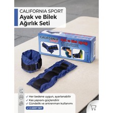California Sport Ayarlanabilir Ayak ve El Bilek Ağırlığı - Fitness, Spor ve Antrenman (Ağırlık Seçenekli)