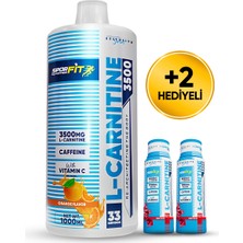 Sporfit Nutrition L-Carnitine 3500 Mg 1000 Ml 33 Servis Portakal + 2 x L-Karnitin Shot Hediyeli