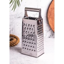 Metal Rende, Paslanmaz Çelik, Çok Amaçlı ve Dayanıklı Tasarım, Sebze, Peynir ve Meyve Rendesi, Ergonomik Saplı, Kolay Temizlenebilir, Mutfak Için Pratik ve Şık