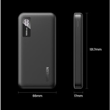 10000 Mah Güç Bankası 22,5 W Hızlı Şarj, Powerbank USB A USB C Taşınabilir Şarj Cihazı Qc 3.0 Pd 3.0 Powerbank, Dijital Ekran, Taşınabilir Pil,,, Galaxy, Ipad, Siyah