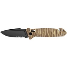 Tb Outdoor Cac S200 Pa6 Saplı Tırtıklı Çakı (Kahverengi)