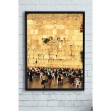 (PSTER9750) Ağlama Duvarı Kutsal Mekan Çerçeveli Tablo 2 (30 x 40CM)
