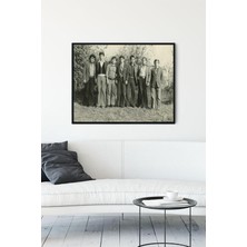 (PSTER10874) Eski Beyefendiler Nostaljik Çerçeveli Tablo (40X50CM)