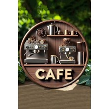 Dekoratif Uv Baskılı 3D Gürünümlü Mdf Duvar Süsü – Cafe Tasarımı DT086,DT086 33 x