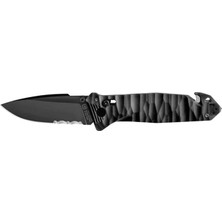 Tb Outdoor Cac S200 G10 Saplı Tırtıklı Çakı (Siyah)