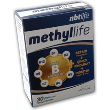 Nbt Life Methyllife - Aktif B Kompleks, Vitamin B12 - 30 Kapsül
