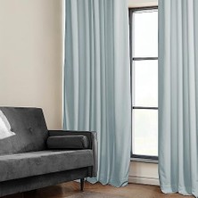 Price Drapes Peluş Perdeler, Yatak Odası ve Oturma Odası Için, 50 x 96, VPYC-198594-96 (1 Panel) Kova Mavisi