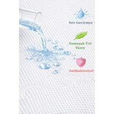 Formeya Sıvı Geçirmez Alez- Soft 3d- Çiçek Desen Fitted Tek-Çift Kişilik-Bebek Alezi Yatak Koruyucu Çarşaf (160 x 200)