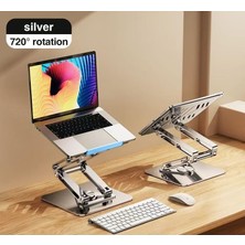 Tam Profesyonel Uyumlu Stand Tablet Bilgisayar Uyumlu Stant Açısı Ayarlanabilir Tutucu Tok Alüminyum iPad Air Uyumlu Kare TABAN%100 Tok Alüminyum Alaşımlı Katlanır RS-CP84S