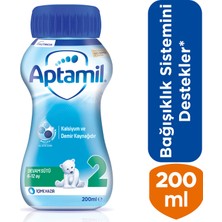 Aptamil 2 200 ml Sıvı Devam Sütü İçime Hazır 6-12 Ay Sütlü İçerik ile Güçlü Bağışıklık