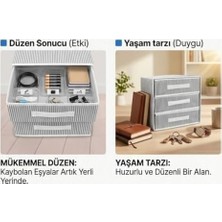 3’lü Çekmeceli Organizer – Çok Amaçlı Dolap Içi ve Masa Üstü Düzenleyici