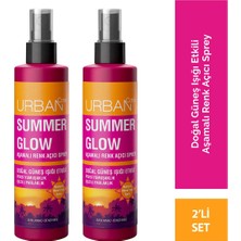 Urban Care Summer Glow Aşamalı Renk Açıcı Sprey Set 2x150ml Vegan Doğal Güneş Işığı Etkili