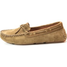 Beety 128.505 Hakiki Deri Nubuk Kum Rok Kadın Loafer Babet