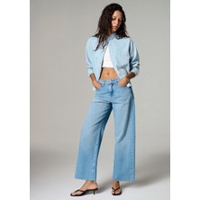 Mavi Genova Classic Denim Puslu Açık Mavi Jean Pantolon 1021023-A3164