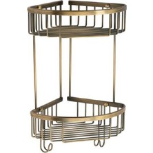 Bliss Store Banyo Duş Raf Sistemi Antik Renk 377X196X250 mm