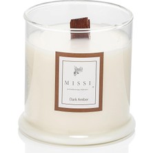 Bliss Store Ahşap Fitilli Dark Kokulu Vegan Mum