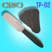 Bliss Store Croc TP02 Yedekli Ayak Törpüsü Oval - Plastik Saplı Paslanmaz Çelik