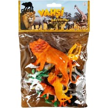 Bliss Store 0711 Vahşi Hayvanlar Poşetli Hayvan Oyun Seti Orta Boy - Arslanlı