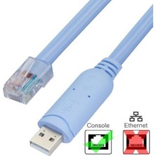 Bliss Store 1.8 Metre USB To Console Kablo – Usb-C RS232 Seri Port Konsol Kablosu – Router Switch Modem Konfigürasyon Kablosu